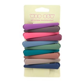 Conjunto 10 pinças multicores