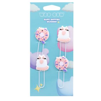 Clips Gatinhos Silicone