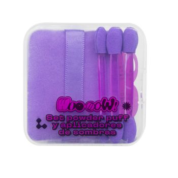 Conjunto Powder Puff & Aplicador de Sombras