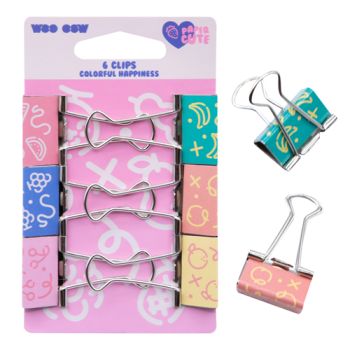 Conjunto 6 Clips Colorful Happiness