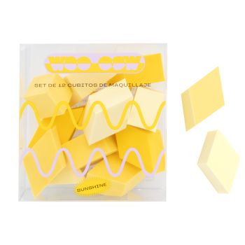 Conjunto de 12 Cubos de Maquilhagem