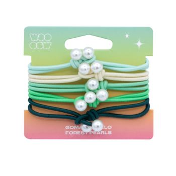 Conjunto 5 Elásticos de Cabelo Pearls