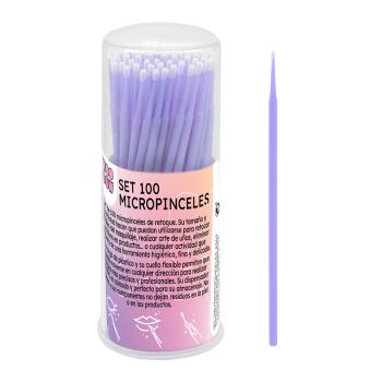 Conjunto de 100 Micropincéis de Retoque