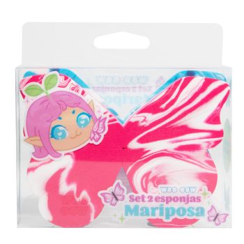 Set 2 Esponjas Maquilhagem Borboleta