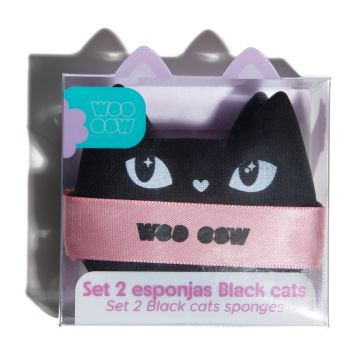 Conjunto 2 Esponjas Black Cats