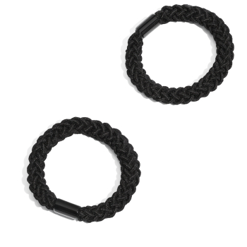 Set 2 Gomas de Pelo Trenzadas