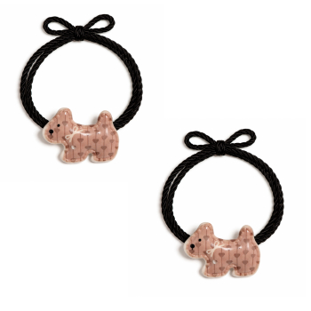 Set 2 Elásticos de Cabelo Charm Cãozinho Set 2 Elásticos de Cabelo Charm Cãozinho