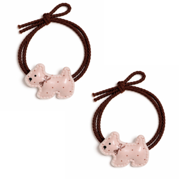 Set 2 Elásticos de Cabelo Charm Cãozinho
