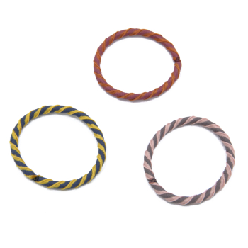 Conjunto 3 Elásticos de Cabelo Entrançados