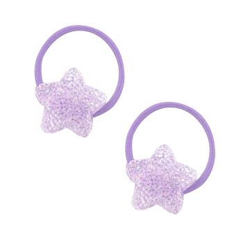 Kit&nbsp;<span style="font-size: 0.8rem;">2 Elásticos de Cabelo Estrelas</span>