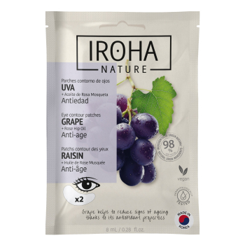 Patches anti-envelhecimento para os olhos com UVA e óleo de rosa brava