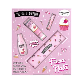Conjunto Morango Nata Colónia + Óleo Labial + Creme de Mãos