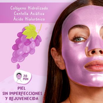 Máscara Facial Hidrogel Antioxidante de Uva