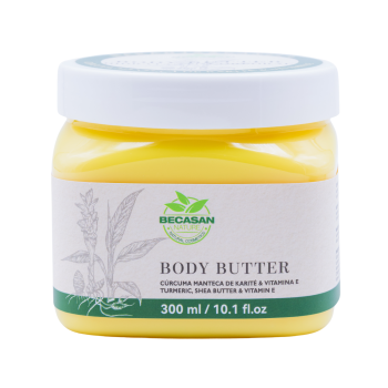 Body Butter Hidratante com Cúrcuma, Manteiga de Karité e Vitamina E