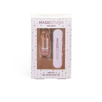 Conjunto para Unhas Rose Quartz Verniz + Lima