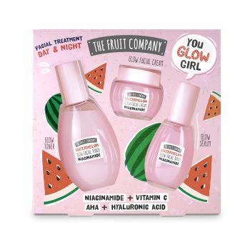Coffret Facial Glow Melancia Tónico + Creme + Sérum