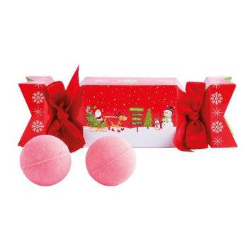 Cracker de Natal com duas bombas de banho Fizzy