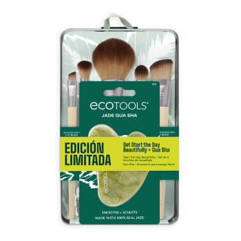 Conjunto de Pincéis Start the Day Beautifully + Gua Sha