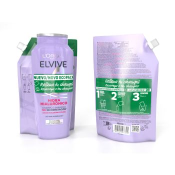 Elvive Hidra Hyaluronic Duplo Champô + Ecopack