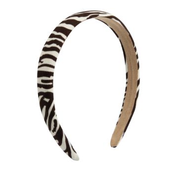 Oh my hair Fita para a cabeça de zebra com estampado animal