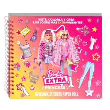 Caderno Barbie Notebook Stickers Paper Doll