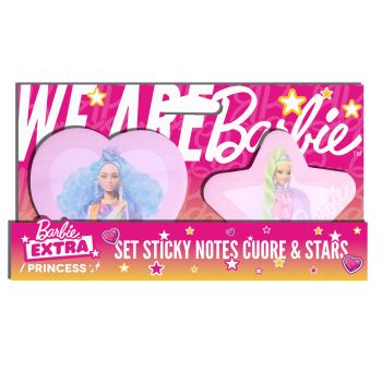 Conjunto de Notas Adesivas Barbie Cuore & Stars