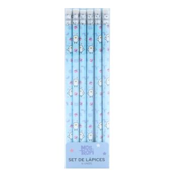 Conjunto de 6 Lápis Evita & Levita