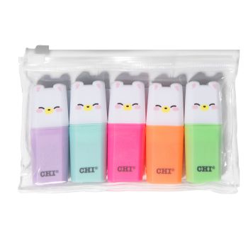 Chi Conjunto Sublinhadores Cute Fluor