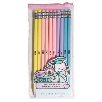 Conjunto 10 Lápis Adorable Bunny