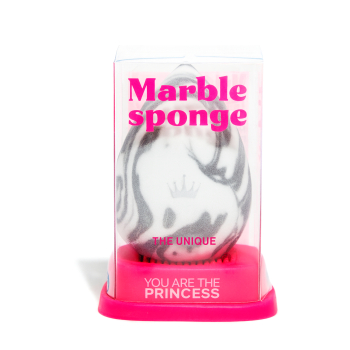 Must Have Marble Sponge Esponja de Maquillaje con Soporte Limpiador