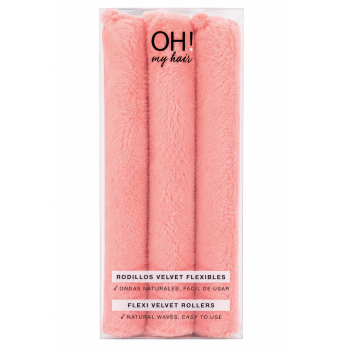 Oh My Hair Flexi Velvet Rollers Set 3 Rulos