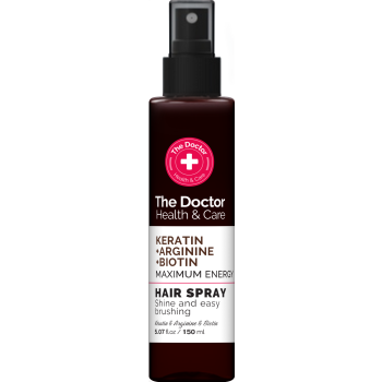 Spray de Energia Máxima para o Cabelo com Queratina + Arginina + Biotina