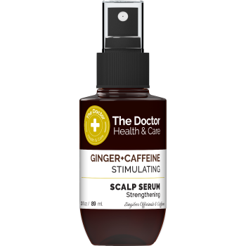Sérum estimulante para o cabelo com cafeína + gengibre