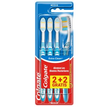 Extra Clean Escovas de Dentes Médias