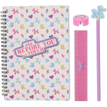 Coffret Papelaria Caderno Menina