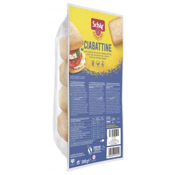 Mini Ciabatta sem glúten para assar