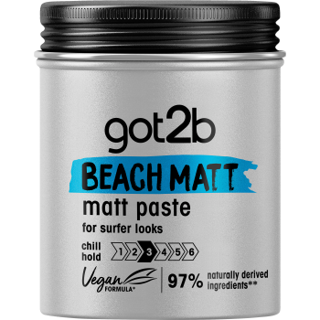 Pasta mate de praia para pentear o cabelo