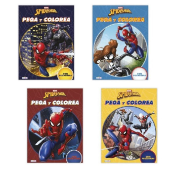 Livro Colorir Spiderman PegaColor Com Autocolantes
