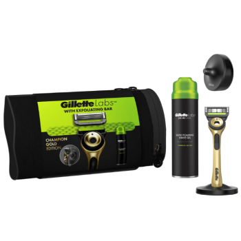 Conjunto Gillette Labs Champion Gold Edition