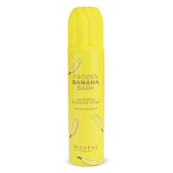 Espuma de duche batida com casca de banana frozen