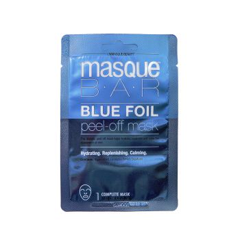 Máscara facial de folha azul