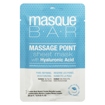 Máscara facial de pontos de massagem com ácido hialurónico
