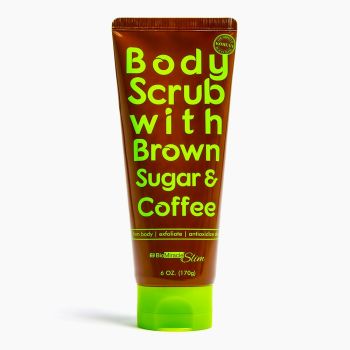 Esfoliante corporal de açúcar mascavado e café