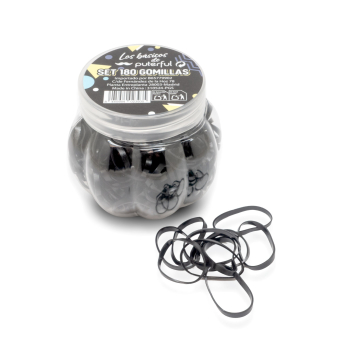 Conjunto Elásticos Silicone Pretos