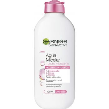 Água Micelar + Leite Hidratante para Peles Secas e Sensíveis Skin Active