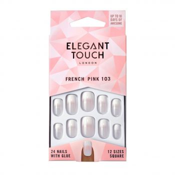 Manicure francesa Unhas adesivas