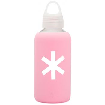 Garrafa de Vidro com Capa de Silicone Colorida