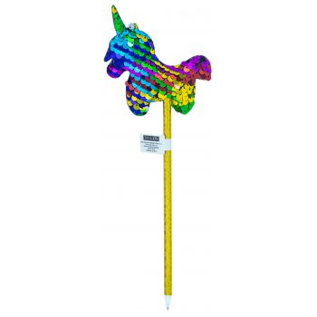 Caneta de lantejoulas Unicornio
