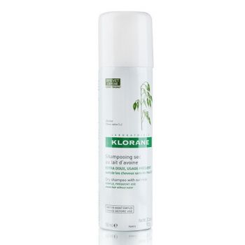 Champô seco com leite de avene