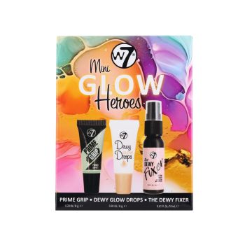 Conjunto de mini heróis glow